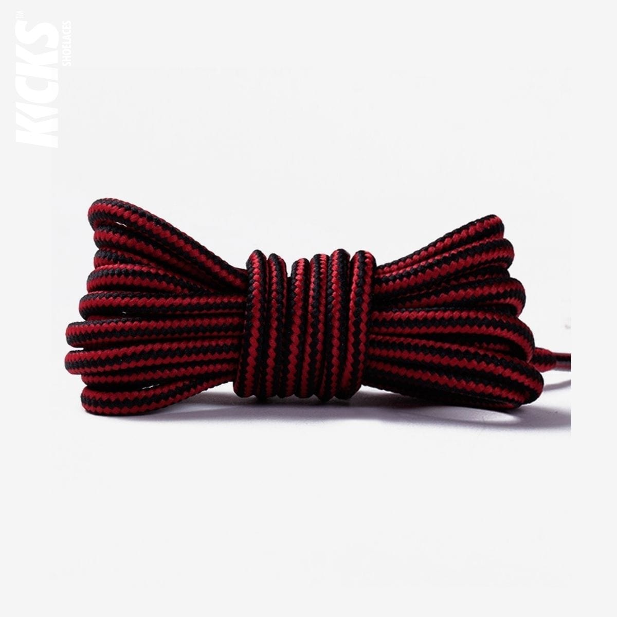striped-two-color-shoelaces-for-casual-shoes-in-red-and-black
