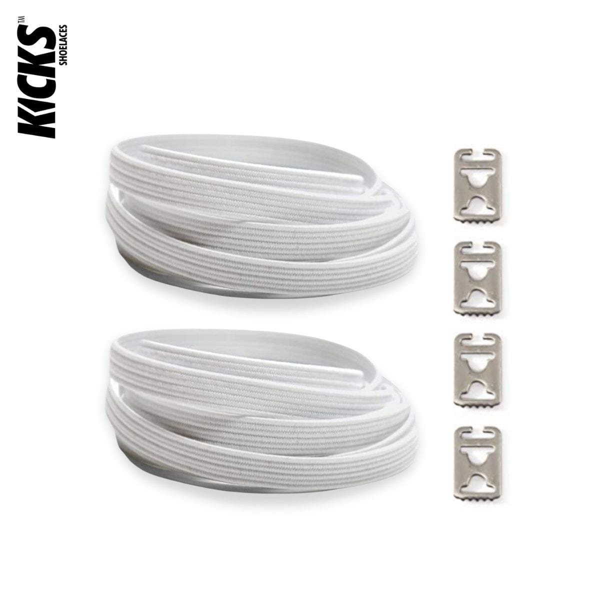 Replacement for Shoe Laces White No-Tie Shoelaces