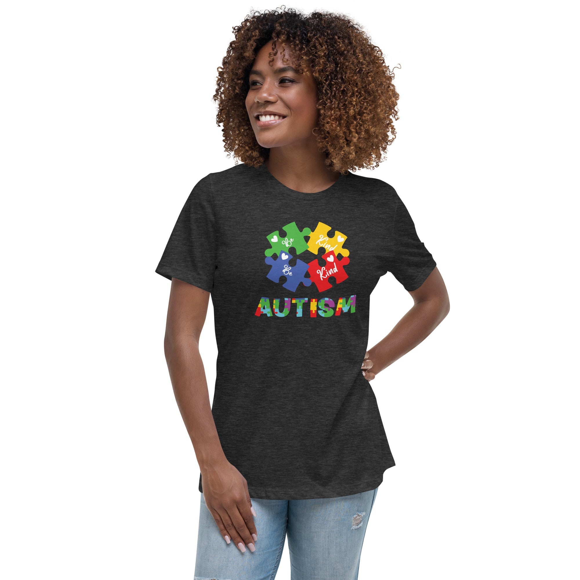 Women's Autism Be Kind Custom T-Shirt - Kicks Shoelaces