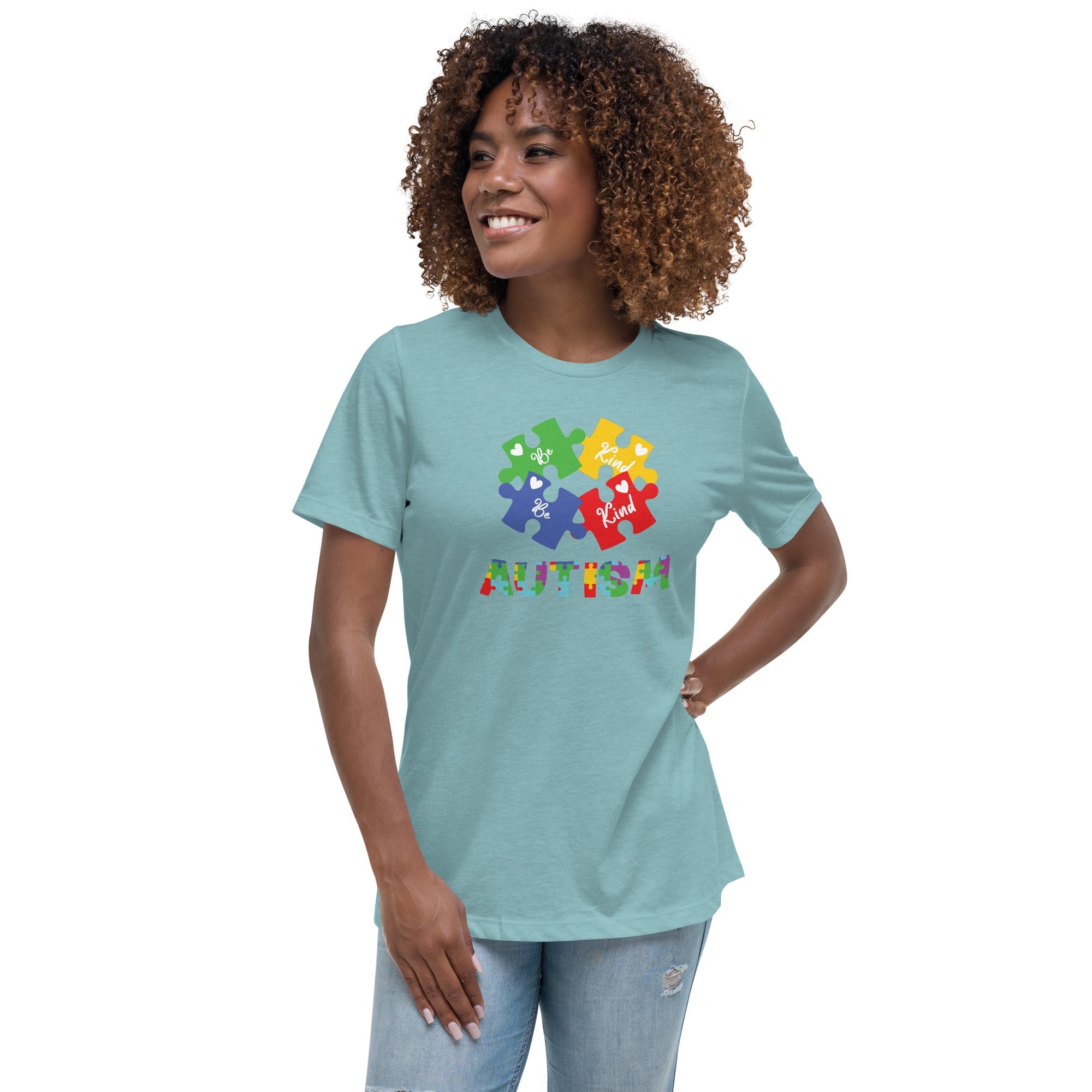 Women's Autism Be Kind Custom T-Shirt - Kicks Shoelaces