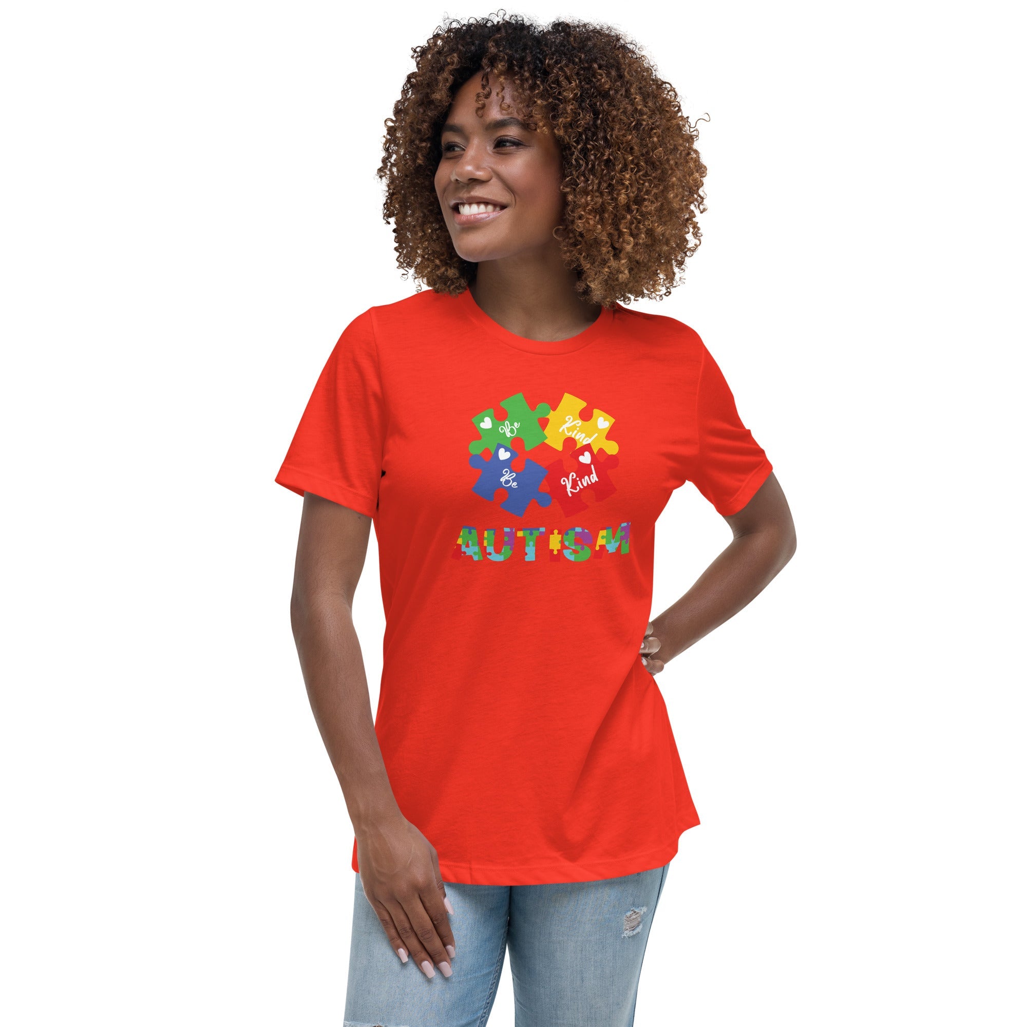 Women's Autism Be Kind Custom T-Shirt - Kicks Shoelaces