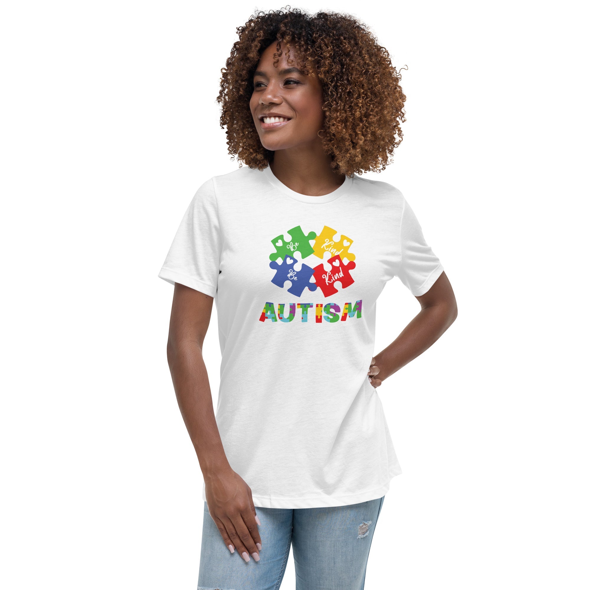 Women's Autism Be Kind Custom T-Shirt - Kicks Shoelaces