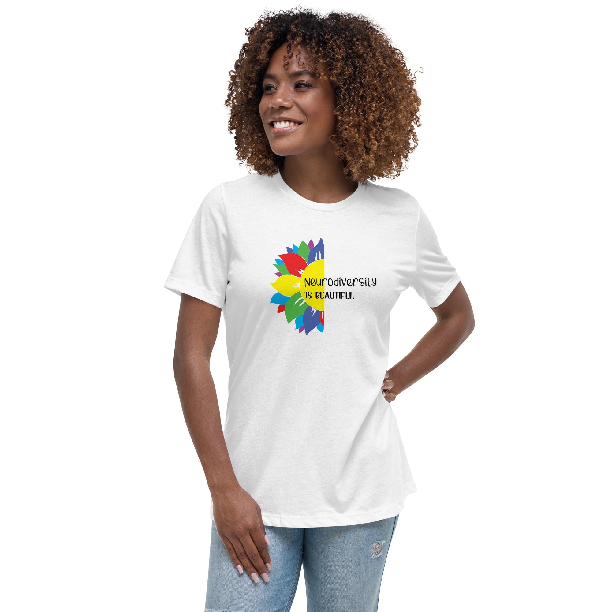 Women's Autism Flower Custom T-Shirt - Kicks Shoelaces