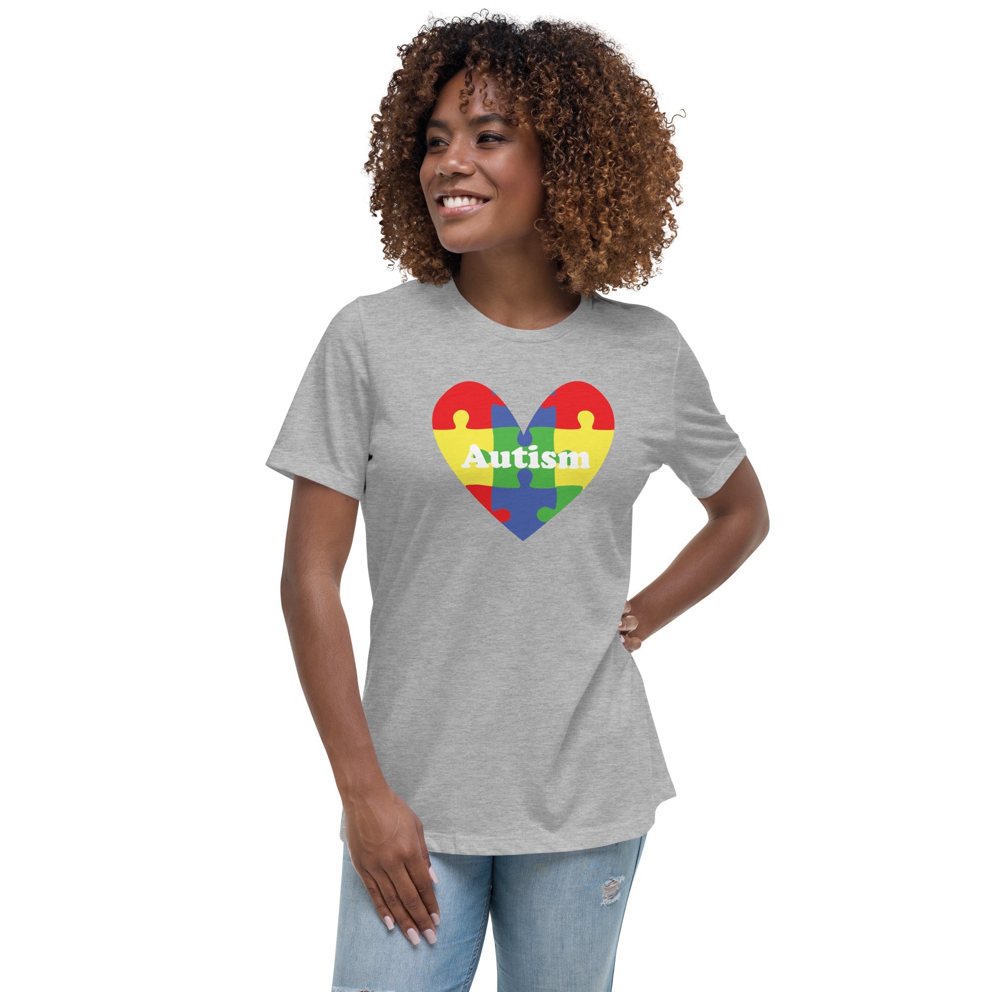 Women's Autism Heart Custom T-Shirt - Kicks Shoelaces