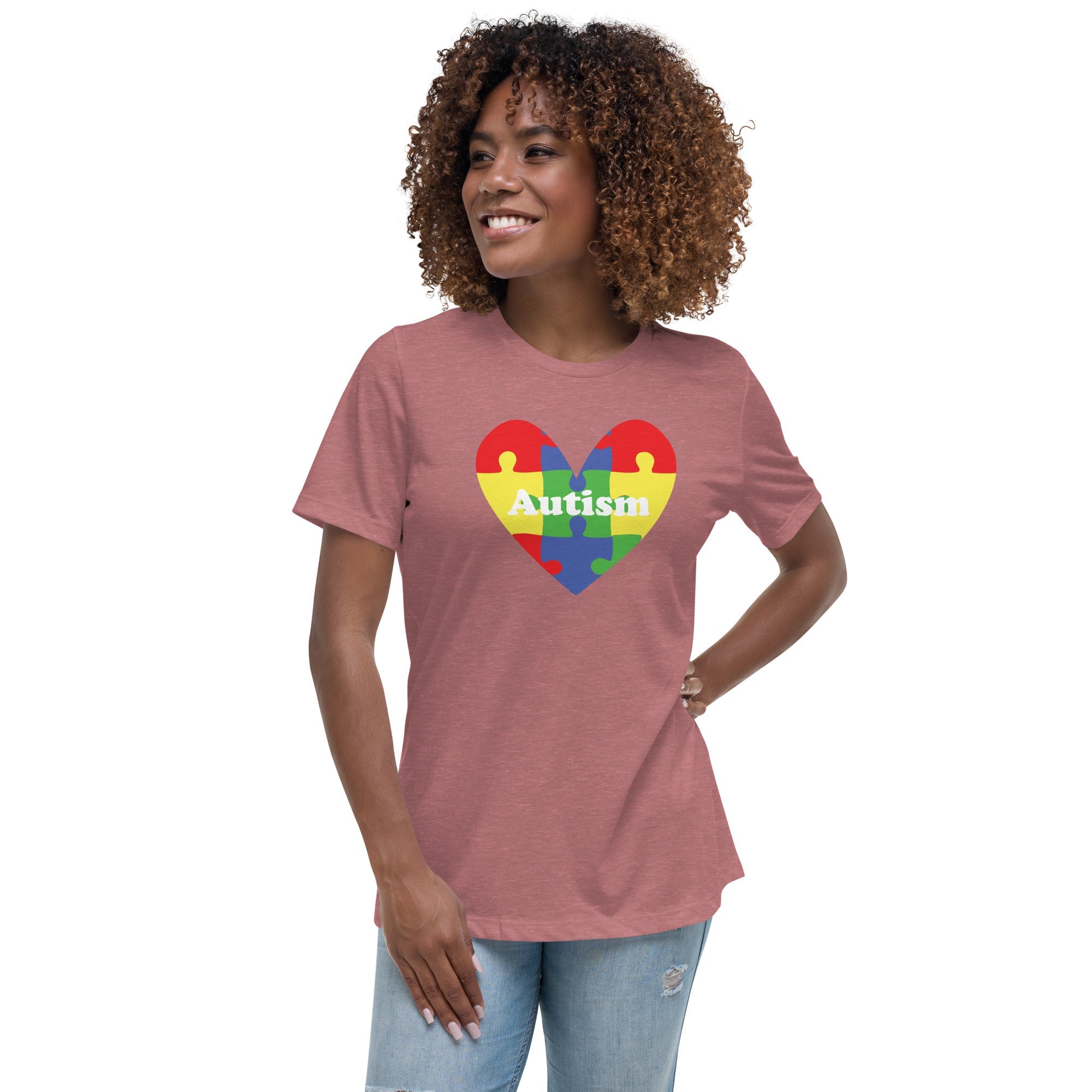 Women's Autism Heart Custom T-Shirt - Kicks Shoelaces