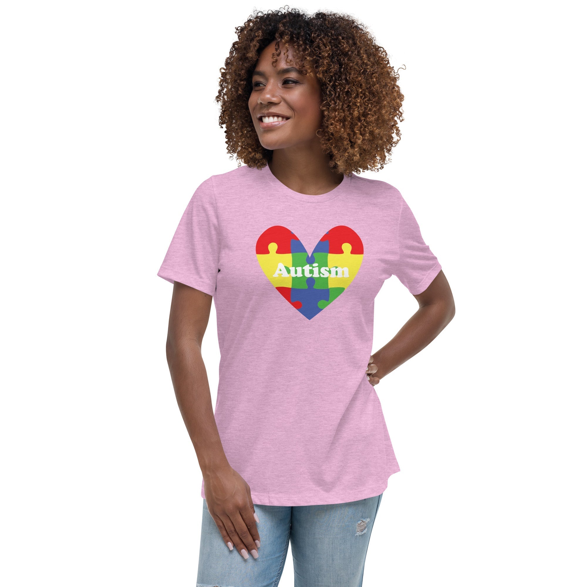 Women's Autism Heart Custom T-Shirt - Kicks Shoelaces