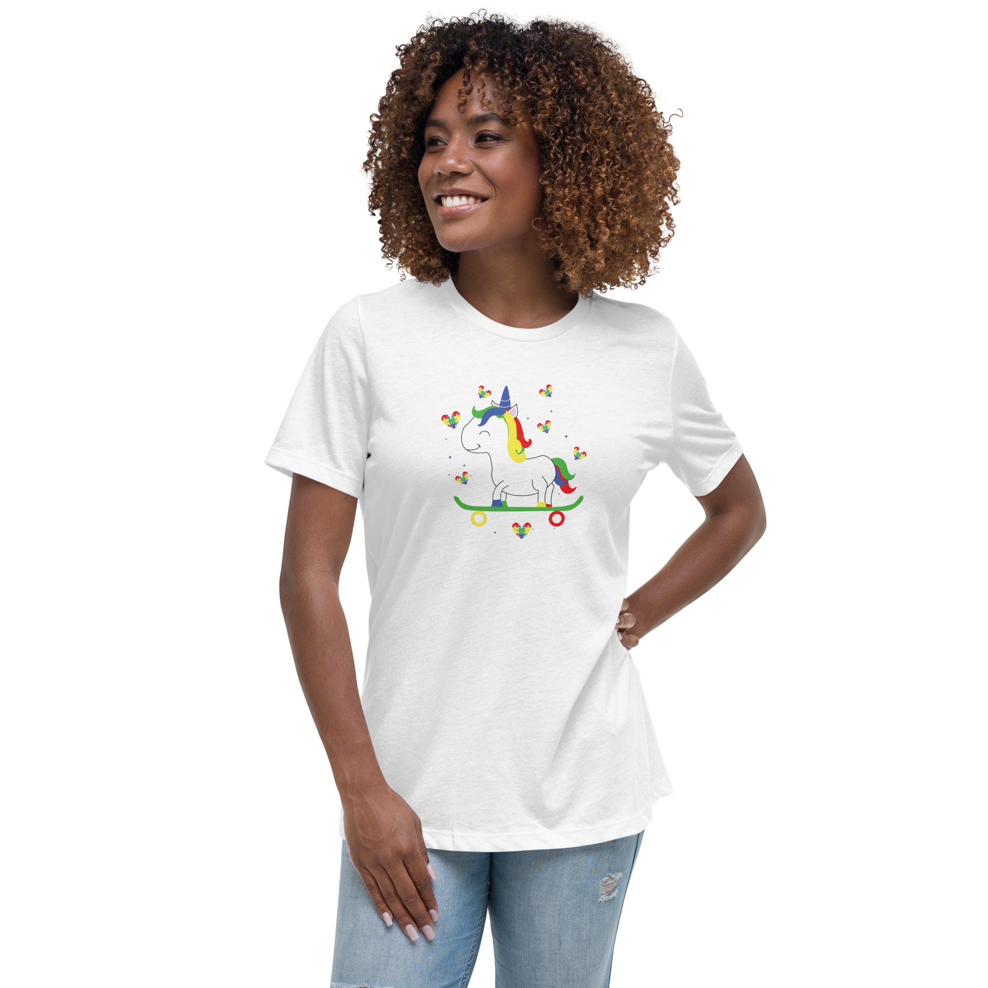 Women's Autism Unicorn Custom T-Shirt - Kicks Shoelaces