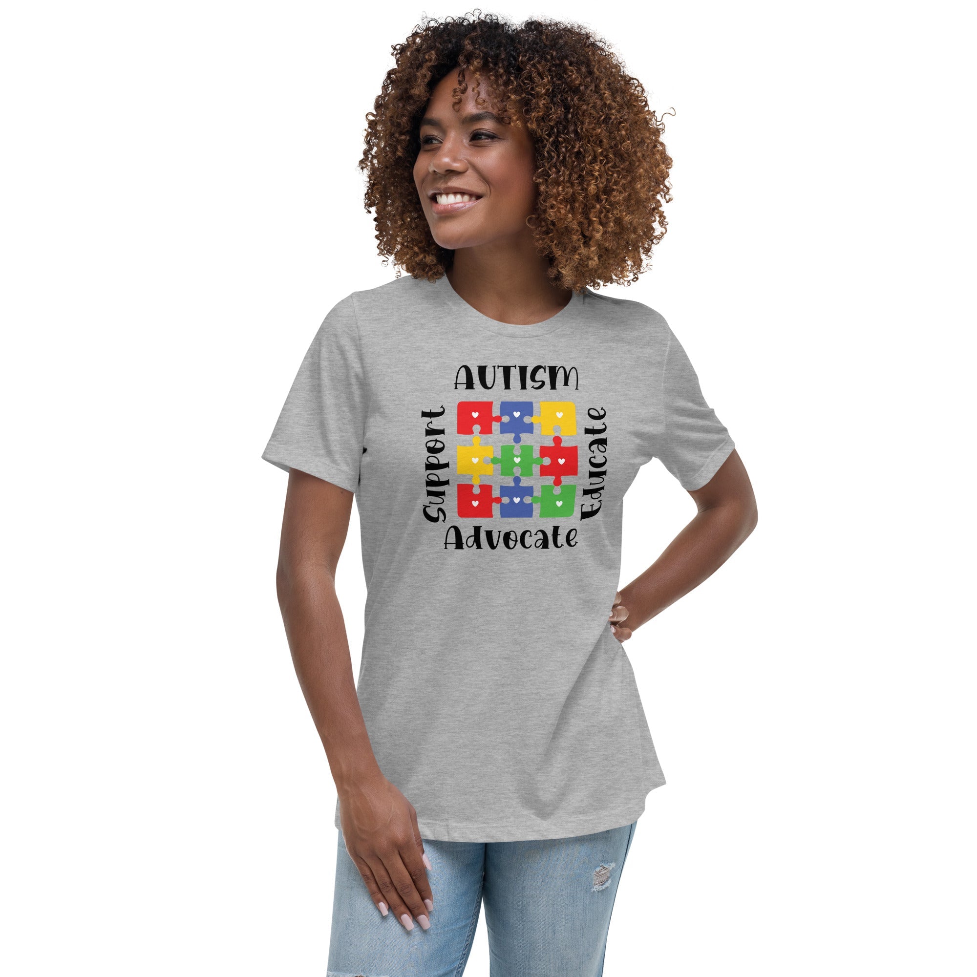 Womens Autism Support Custom T-Shirt - Kicks Shoelaces