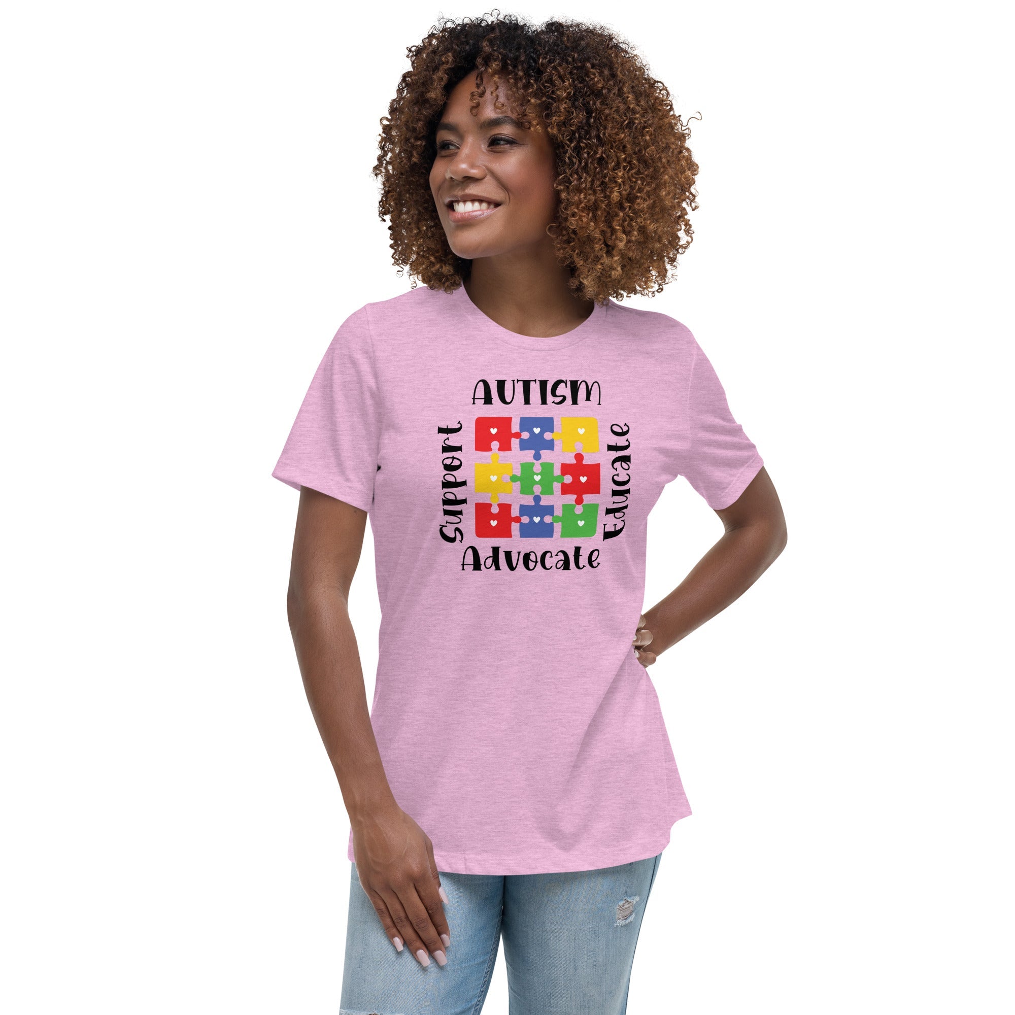 Womens Autism Support Custom T-Shirt - Kicks Shoelaces