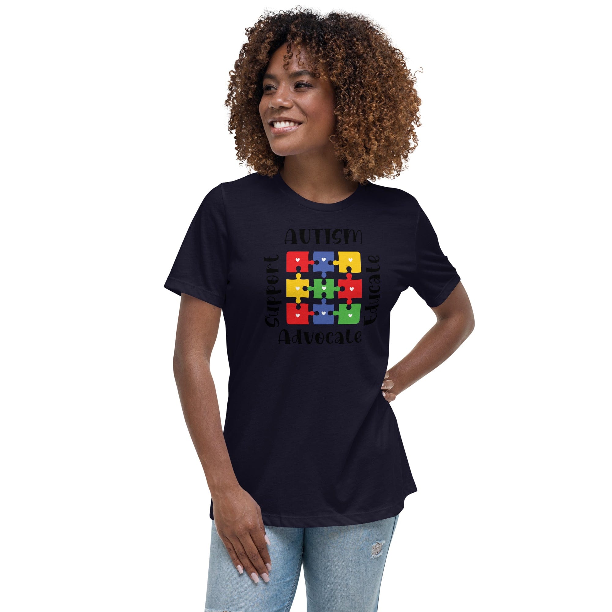 Womens Autism Support Custom T-Shirt - Kicks Shoelaces