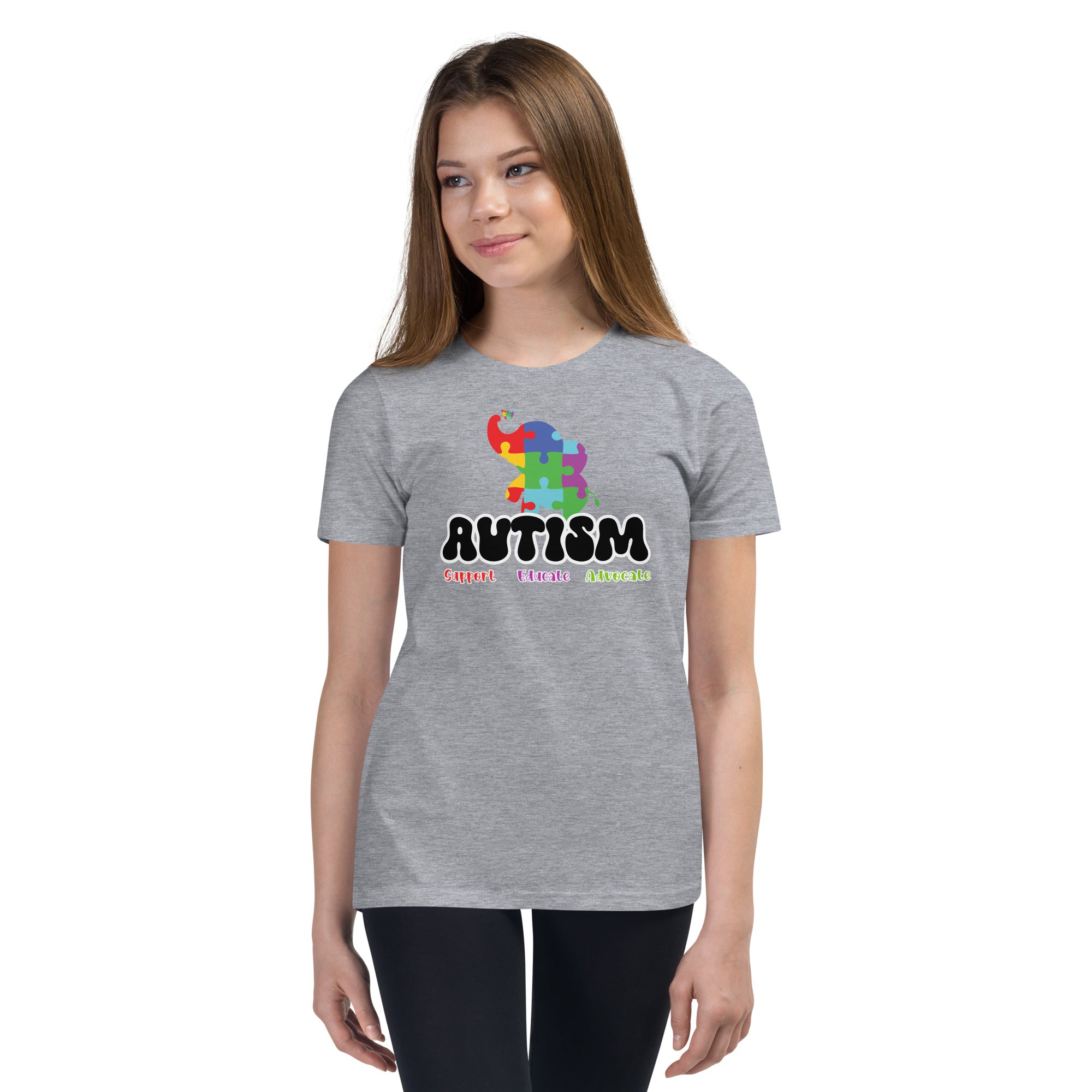 Autism Elephant Youth Graphic Tees