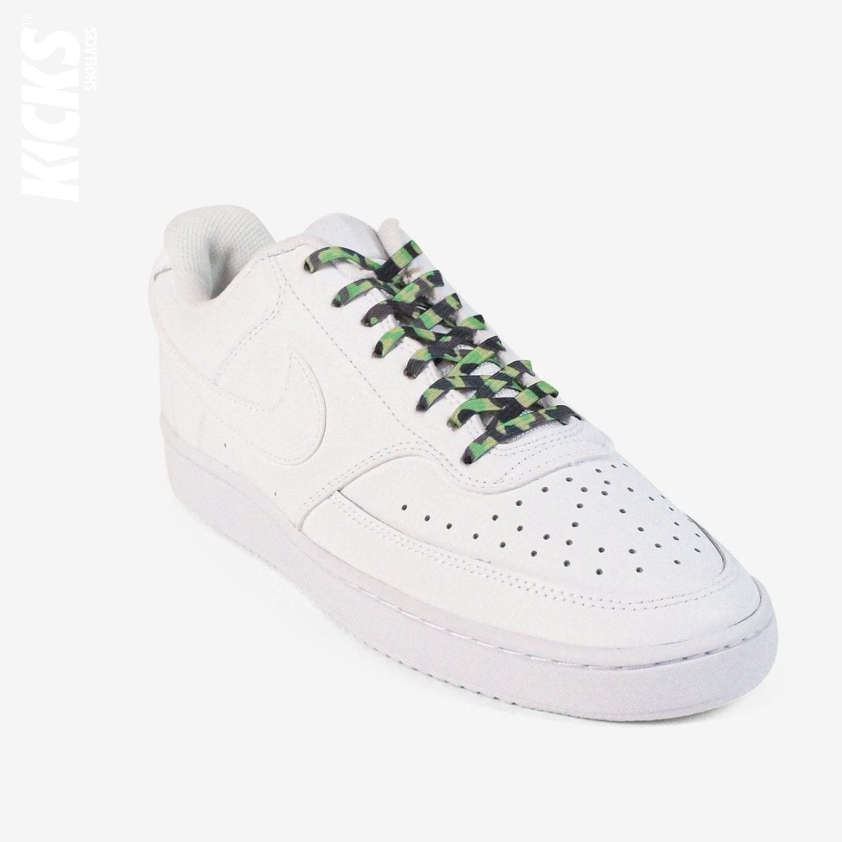 elastic-no-tie-shoelaces-with-green-camo-laces-on-nike-white-sneakers