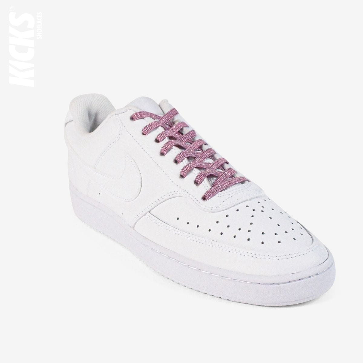 elastic-no-tie-shoelaces-with-pink-laces-on-nike-white-sneakers