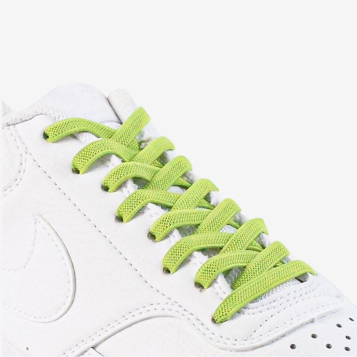 kids-no-tie-shoelaces-with-bright-green-laces-on-nike-white-sneakers-by-kicks-shoelaces
