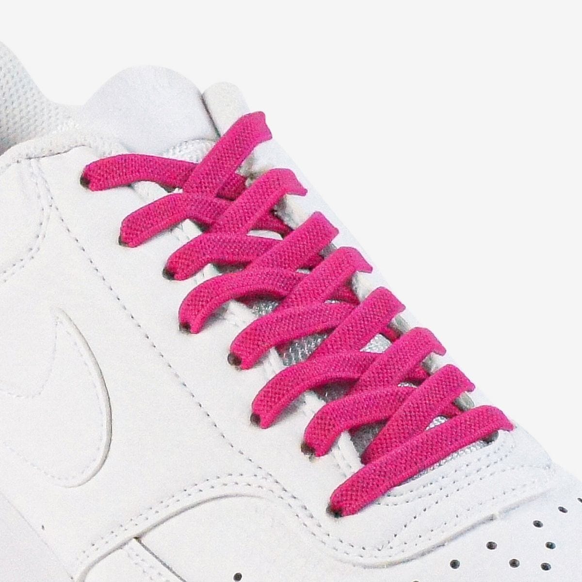 kids-no-tie-shoelaces-with-rose-pink-laces-on-nike-white-sneakers-by-kicks-shoelaces