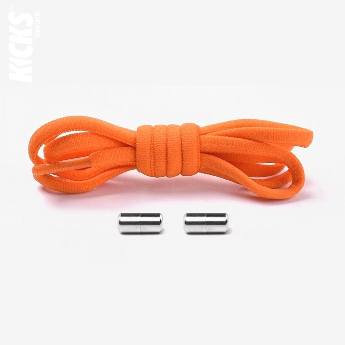 orange-kids-elastic-no-tie-shoe-laces-for-sneakers-by-kicks-shoelaces