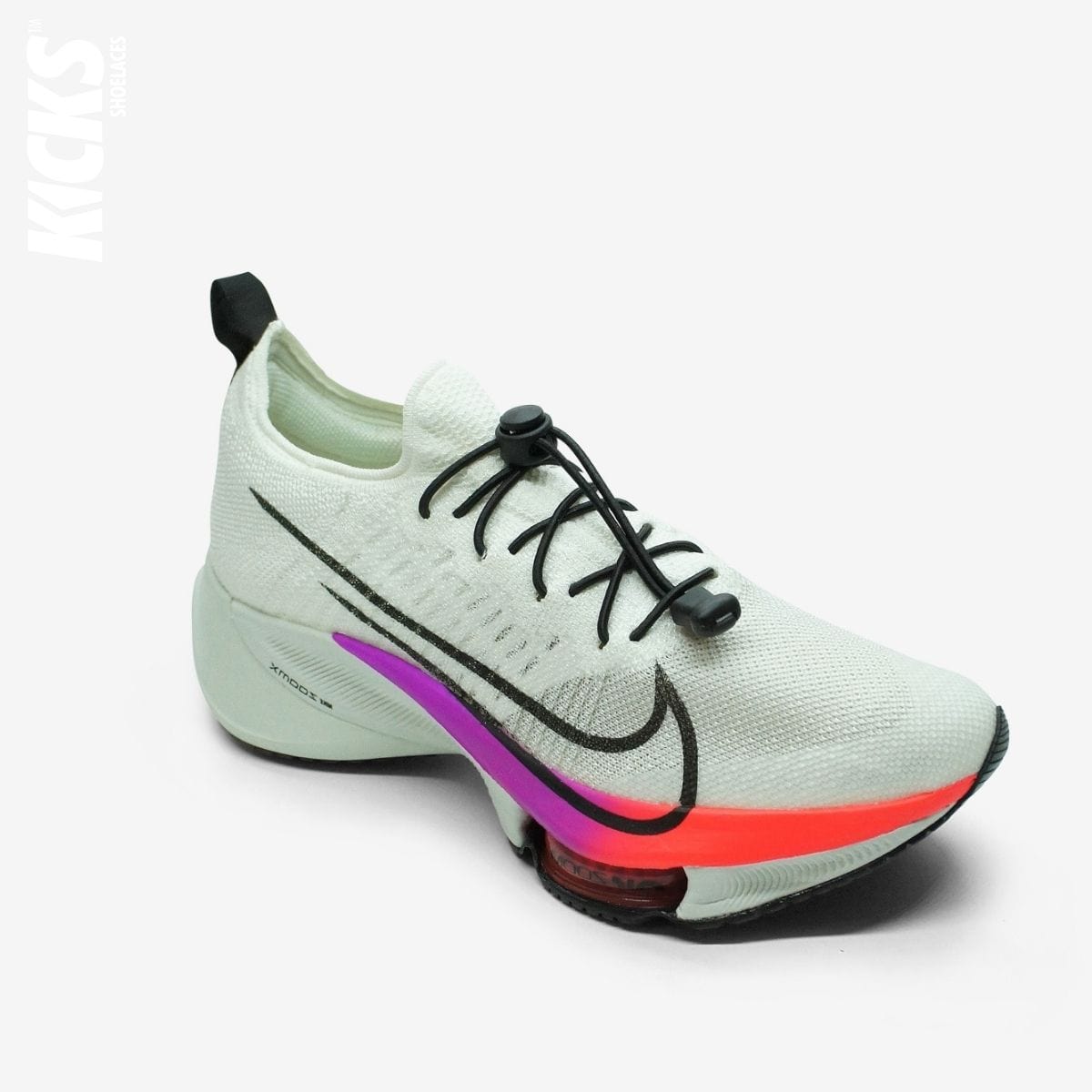quick-laces-with-black-elastic-no-tie-shoelaces-on-nike-running-shoe-by-kicks-shoelaces