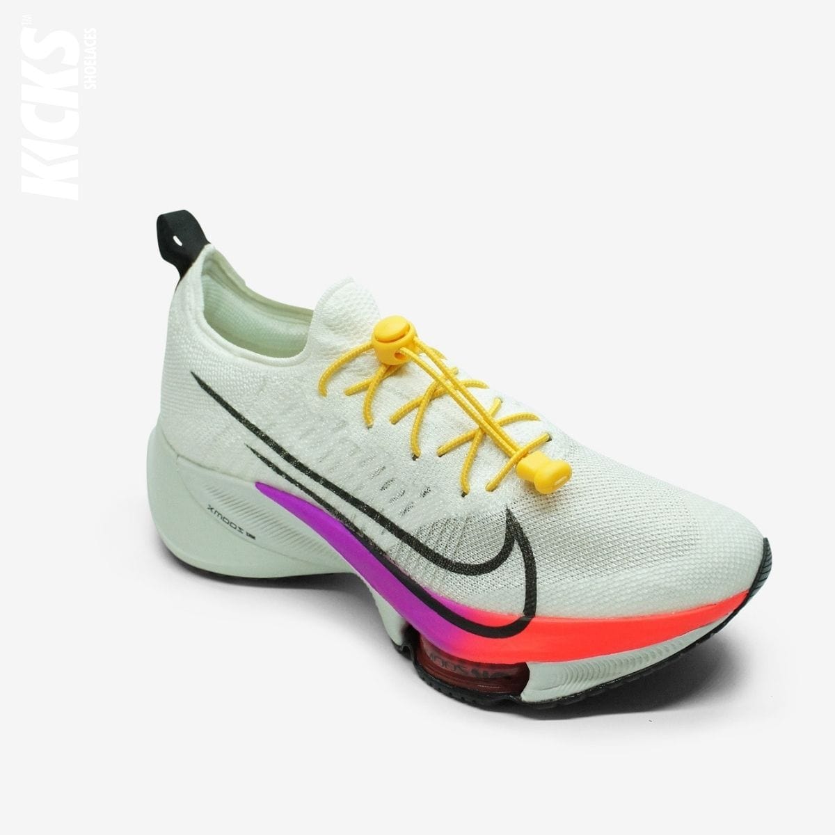 quick-laces-with-golden-yellow-elastic-no-tie-shoelaces-on-nike-running-shoe-by-kicks-shoelaces