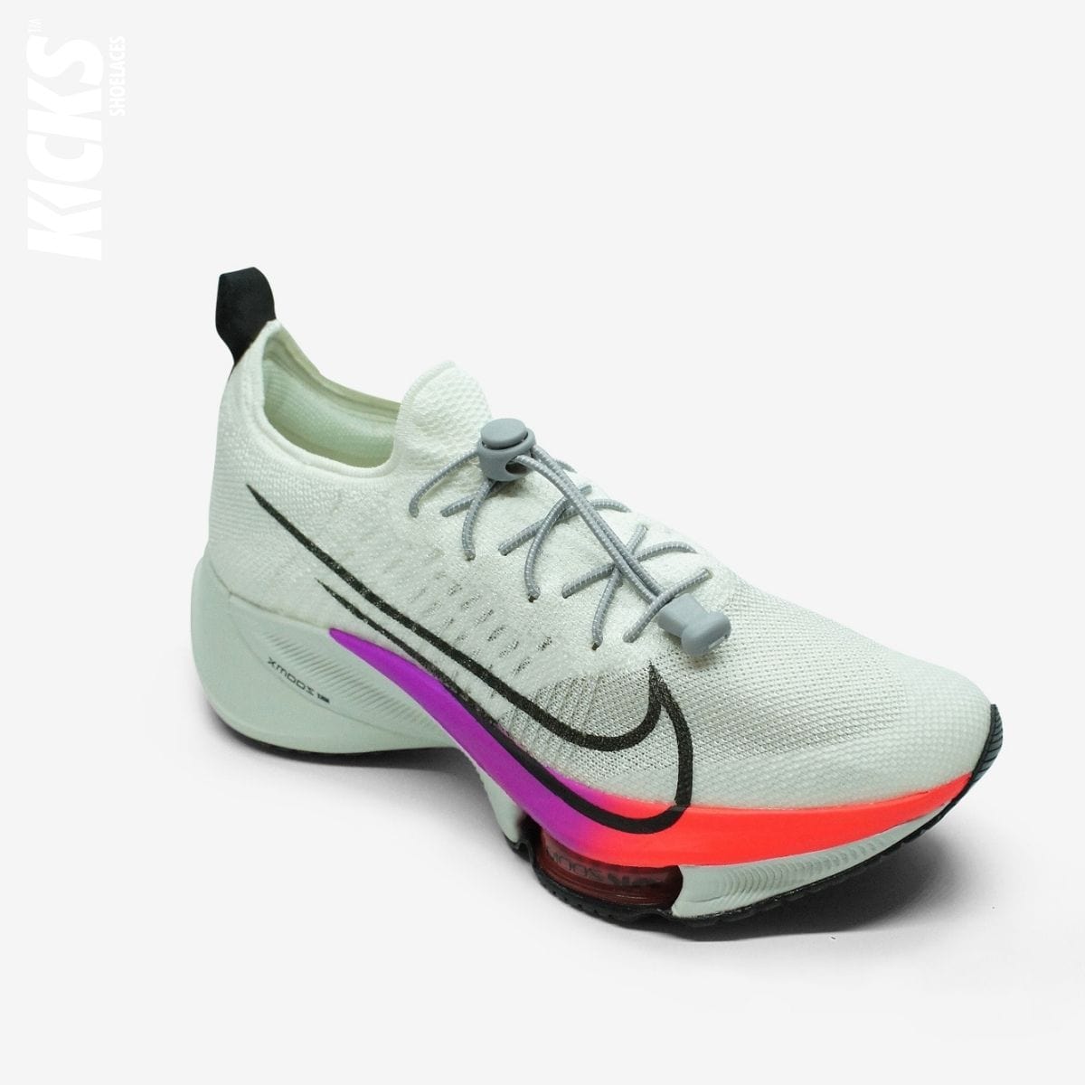 quick-laces-with-grey-elastic-no-tie-shoelaces-on-nike-running-shoe-by-kicks-shoelaces