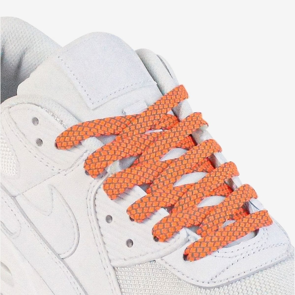 reflective-flat-shoelaces-in-orange-suitable-for-popular-sneakers