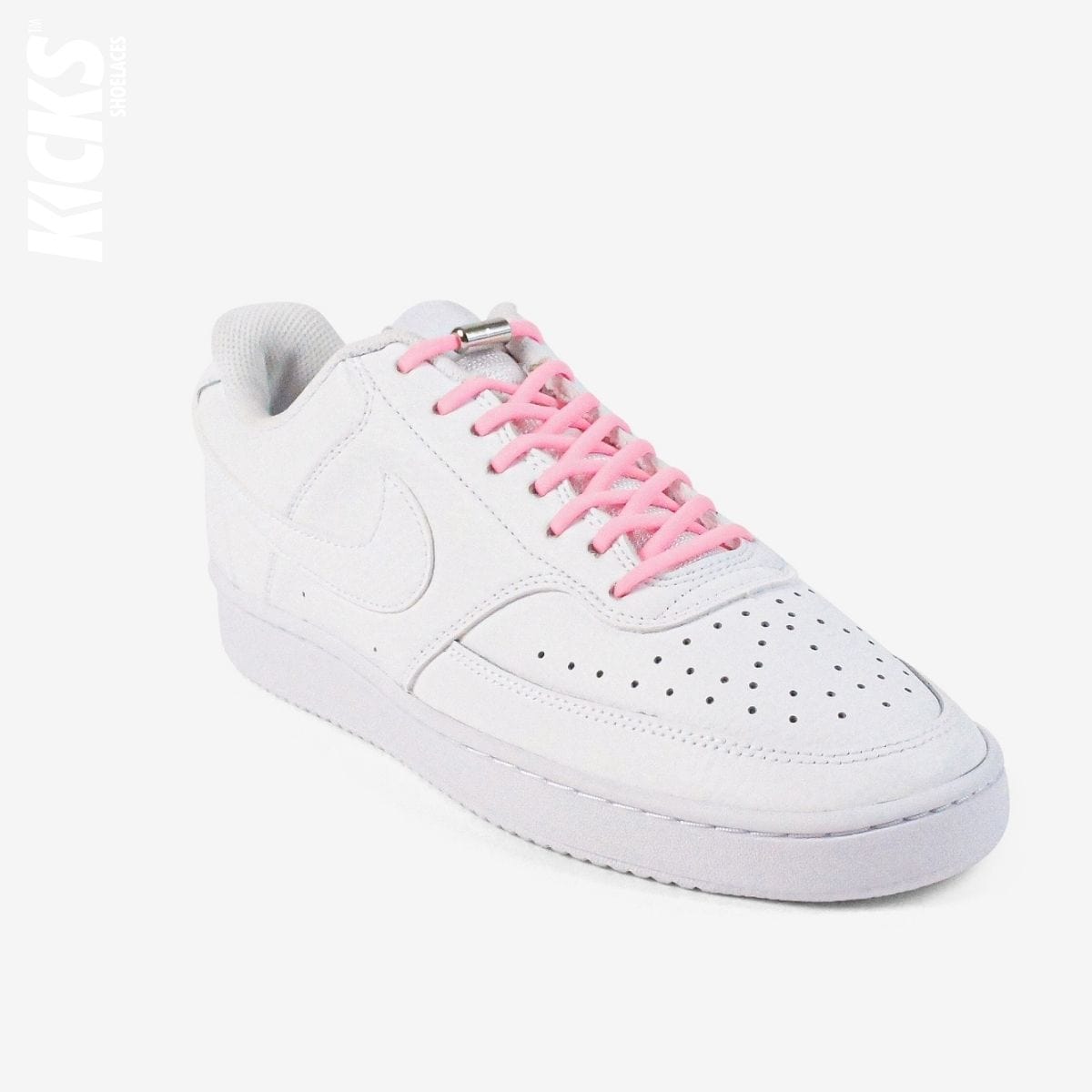 round-no-tie-shoelaces-with-pink-laces-on-nike-white-sneakers-by-kicks-shoelaces