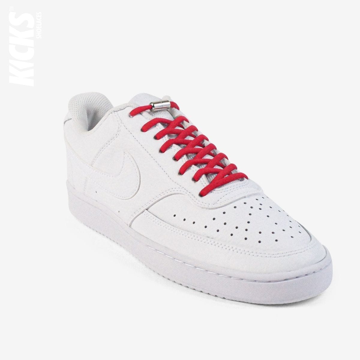 round-no-tie-shoelaces-with-red-laces-on-nike-white-sneakers-by-kicks-shoelaces