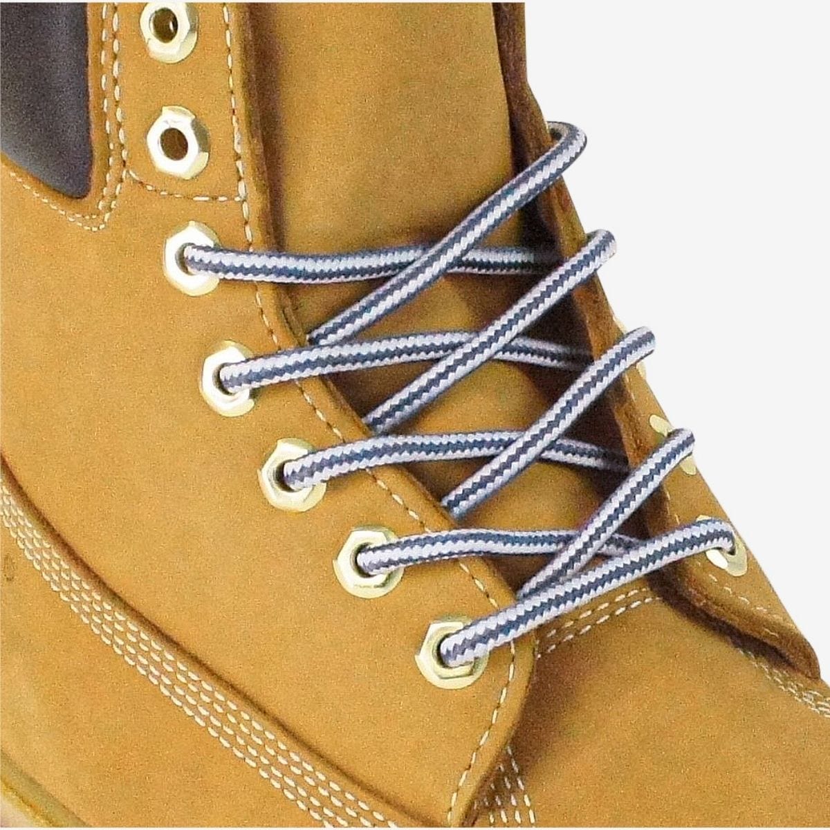 shop-round-shoelaces-online-in-dark-grey-and-white-for-boots-sneakers-and-running-shoes