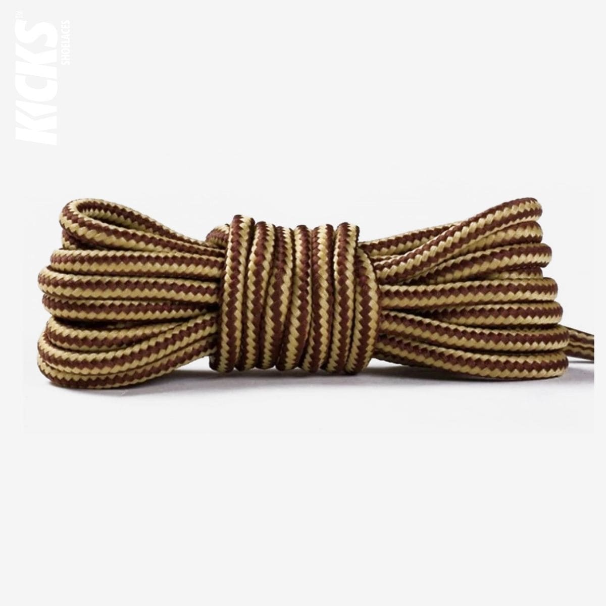 striped-two-color-shoelaces-for-casual-shoes-in-deep-brown-and-yellow