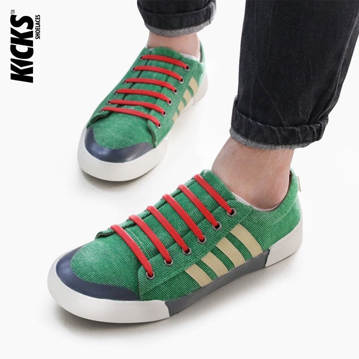tieless-shoelace-replacements-on-sneakers-rainbow