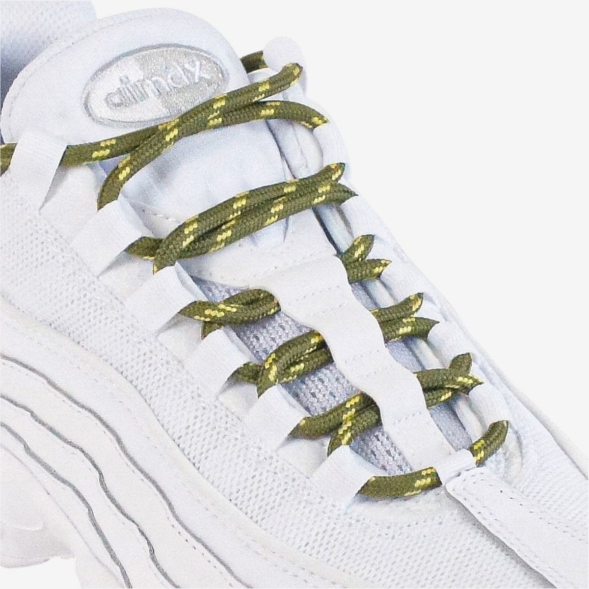 walking-shoe-laces-online-in-australia-colour-army-green-and-yellow