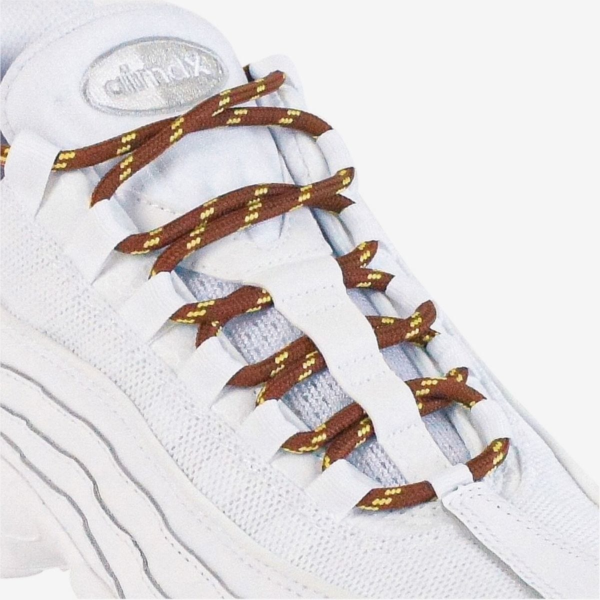 walking-shoe-laces-online-in-australia-colour-deep-brown-and-yellow